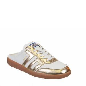 NEW BACK 70 women's easter backless sneakers in metallic gold